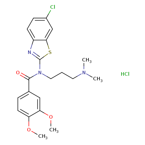 N-(6-chloro-1,3-benzothiazol-2-yl)-N-[3-(dimethylamino)propyl]-3,4-dimethoxybenzamide hydrochloride