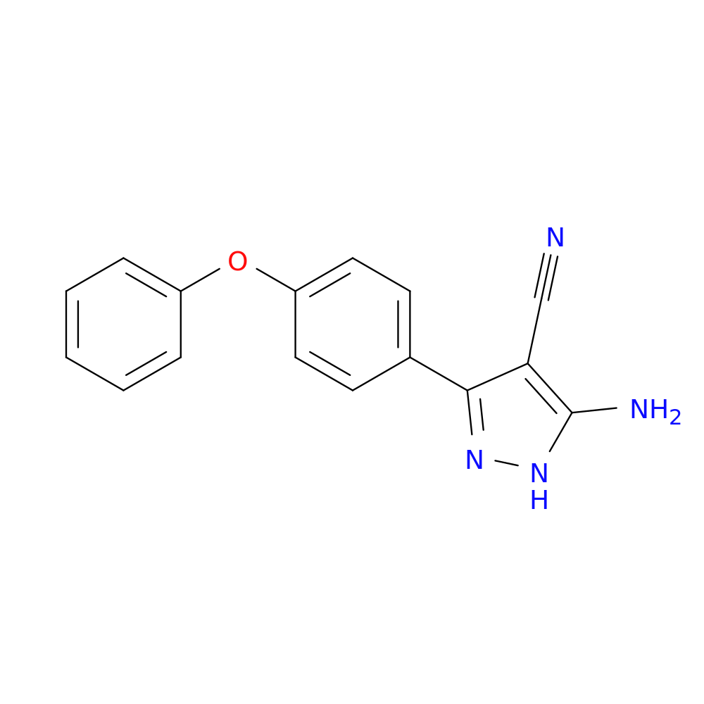 3-Amino-5-(4-phenoxyphenyl)pyrazole-4-carbonitrile