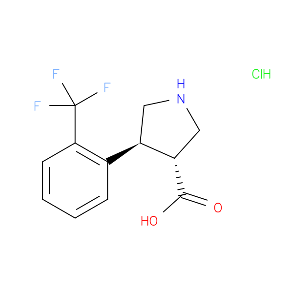 trans-4-(2-(Trifluoromethyl)phenyl)pyrrolidine-3-carboxylic acid hydrochloride
