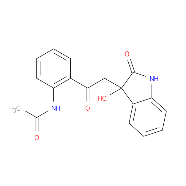 N-{2-[2-(3-hydroxy-2-oxo-2,3-dihydro-1H-indol-3-yl)acetyl]phenyl}acetamide