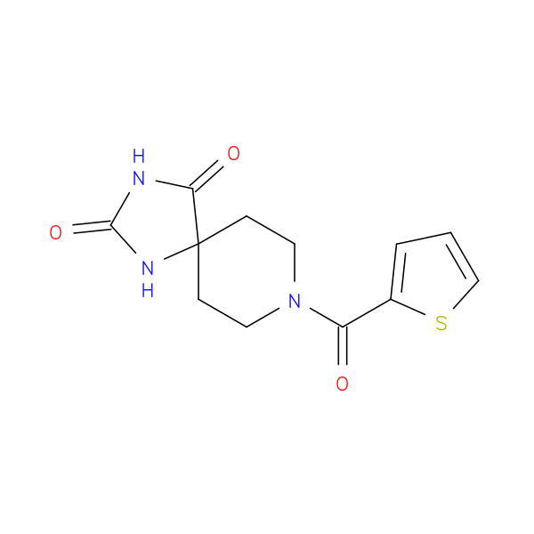 8-(thiophene-2-carbonyl)-1,3,8-triazaspiro[4.5]decane-2,4-dione