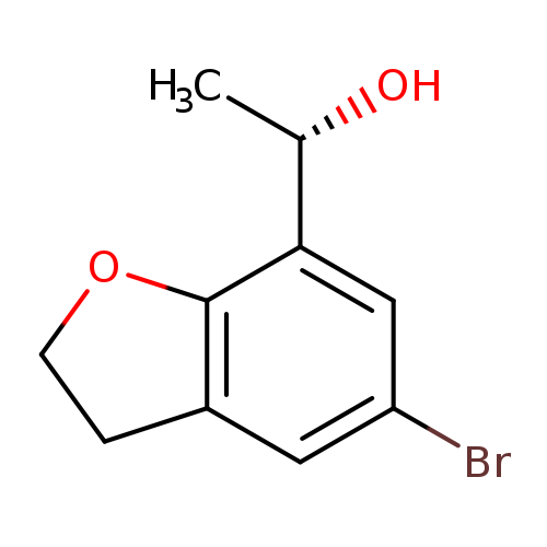 (1S)-1-(5-Bromo-2,3-dihydro-1-benzofuran-7-yl)ethan-1-ol
