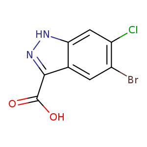 1H-Indazole-3-carboxylic acid, 5-bromo-6-chloro-