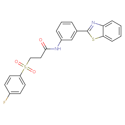 N-[3-(1,3-benzothiazol-2-yl)phenyl]-3-(4-fluorobenzenesulfonyl)propanamide
