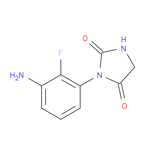 3-(3-amino-2-fluorophenyl)imidazolidine-2,4-dione