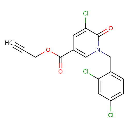 prop-2-yn-1-yl 5-chloro-1-[(2,4-dichlorophenyl)methyl]-6-oxo-1,6-dihydropyridine-3-carboxylate