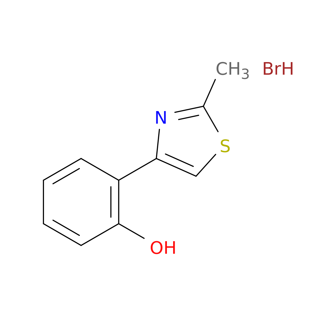 2-(2-methyl-1,3-thiazol-4-yl)phenol hydrobromide