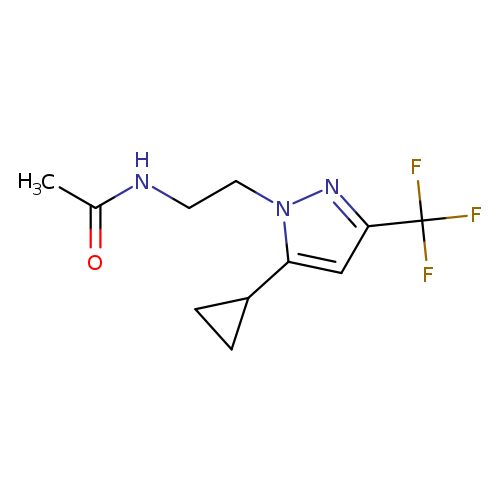 N-{2-[5-cyclopropyl-3-(trifluoromethyl)-1H-pyrazol-1-yl]ethyl}acetamide