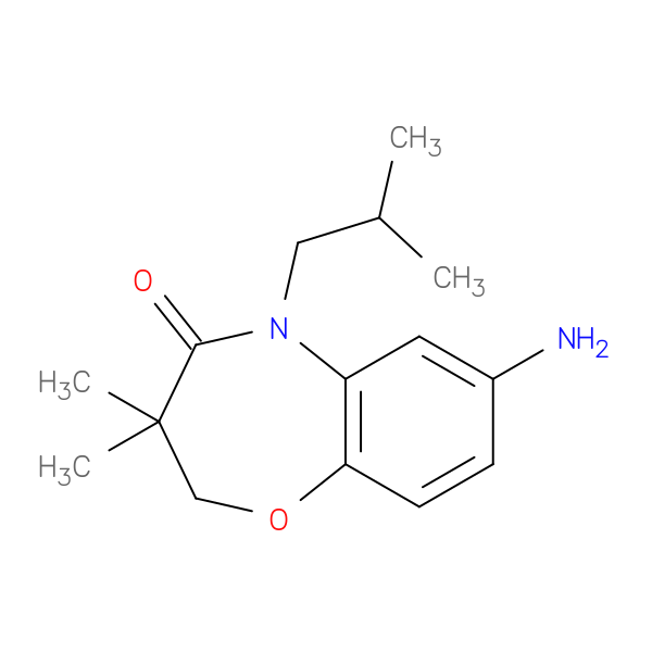 7-AMINO-5-ISOBUTYL-3,3-DIMETHYL-2,3-DIHYDRO-1,5-BENZOXAZEPIN-4(5H)-ONE