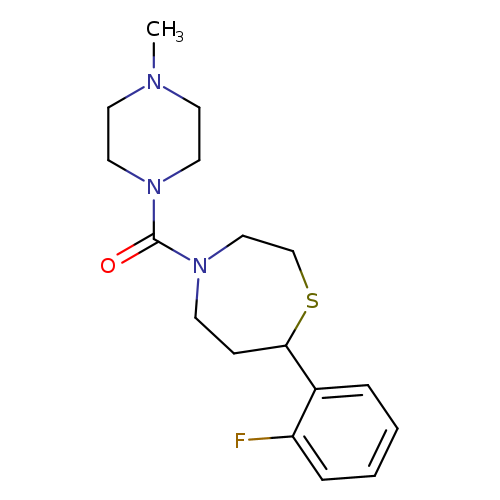 7-(2-fluorophenyl)-4-(4-methylpiperazine-1-carbonyl)-1,4-thiazepane