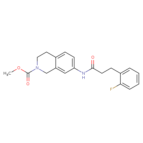 methyl 7-[3-(2-fluorophenyl)propanamido]-1,2,3,4-tetrahydroisoquinoline-2-carboxylate