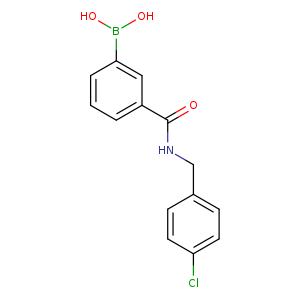 Boronic acid, b-[3-[[[(4-chlorophenyl)methyl]amino]carbonyl]phenyl]-
