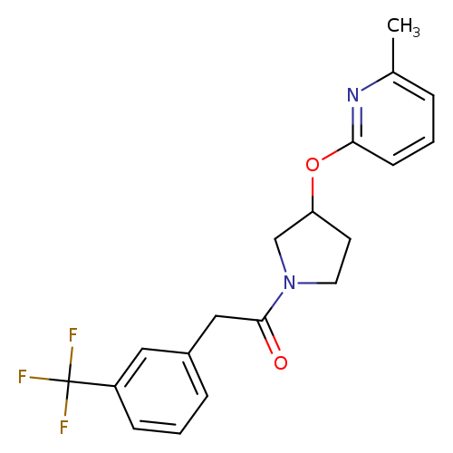 1-{3-[(6-methylpyridin-2-yl)oxy]pyrrolidin-1-yl}-2-[3-(trifluoromethyl)phenyl]ethan-1-one