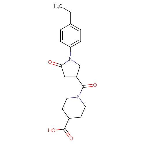 1-([1-(4-Ethylphenyl)-5-oxopyrrolidin-3-yl]carbonyl)piperidine-4-carboxylic acid