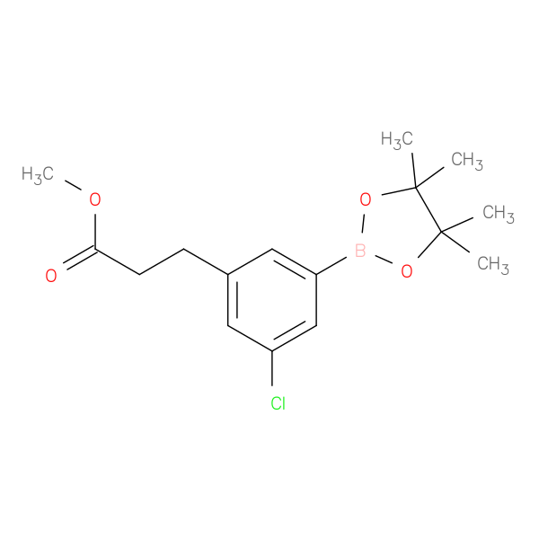 3-Chloro-5-(2-methoxycarbonylethyl)phenylboronic acid pinacol ester