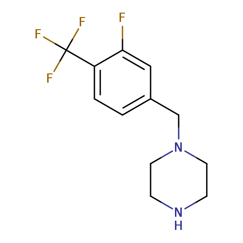 1-{[3-Fluoro-4-(trifluoromethyl)phenyl]methyl}piperazine