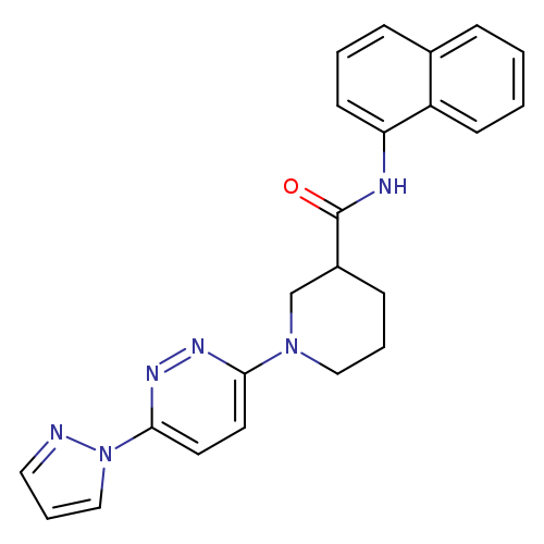 N-(naphthalen-1-yl)-1-[6-(1H-pyrazol-1-yl)pyridazin-3-yl]piperidine-3-carboxamide