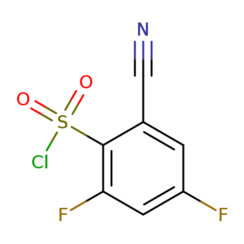 2-cyano-4,6-difluorobenzene-1-sulfonyl chloride
