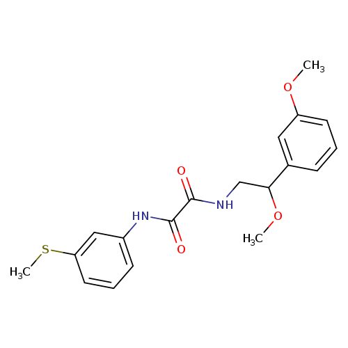 N-[2-methoxy-2-(3-methoxyphenyl)ethyl]-N'-[3-(methylsulfanyl)phenyl]ethanediamide