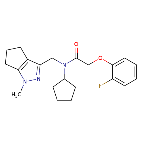 N-cyclopentyl-2-(2-fluorophenoxy)-N-({1-methyl-1H,4H,5H,6H-cyclopenta[c]pyrazol-3-yl}methyl)acetamide