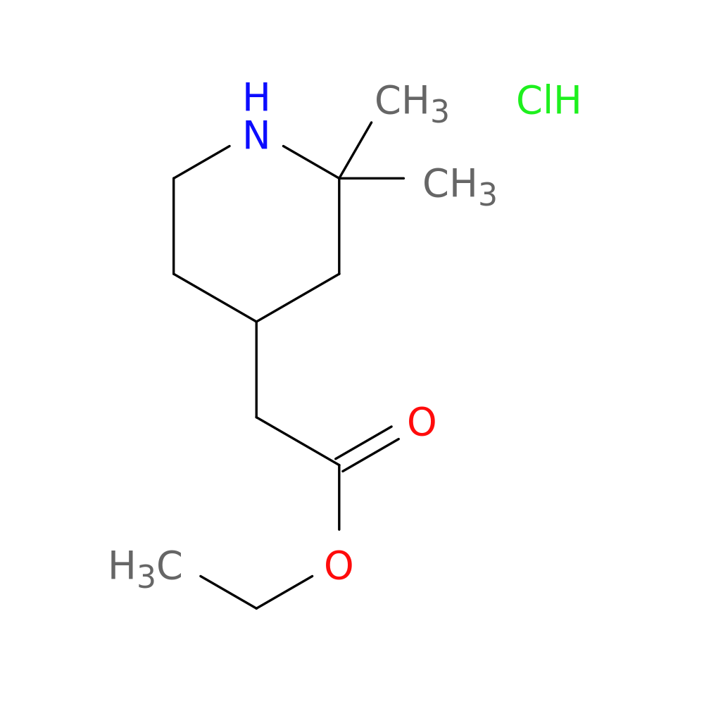 Ethyl 2-(2,2-dimethylpiperidin-4-yl)acetate hydrochloride