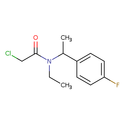 2-chloro-N-ethyl-N-[1-(4-fluorophenyl)ethyl]acetamide