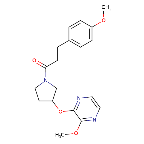 3-(4-methoxyphenyl)-1-{3-[(3-methoxypyrazin-2-yl)oxy]pyrrolidin-1-yl}propan-1-one