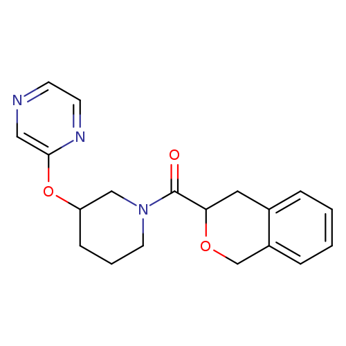 2-{[1-(3,4-dihydro-1H-2-benzopyran-3-carbonyl)piperidin-3-yl]oxy}pyrazine
