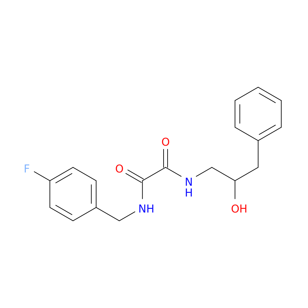 N-[(4-fluorophenyl)methyl]-N'-(2-hydroxy-3-phenylpropyl)ethanediamide