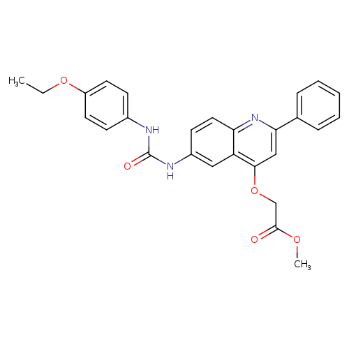 methyl 2-[(6-{[(4-ethoxyphenyl)carbamoyl]amino}-2-phenylquinolin-4-yl)oxy]acetate