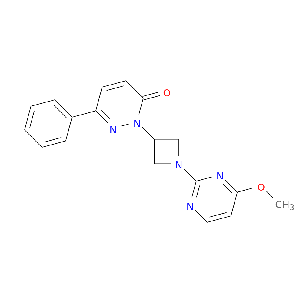 2-[1-(4-methoxypyrimidin-2-yl)azetidin-3-yl]-6-phenyl-2,3-dihydropyridazin-3-one