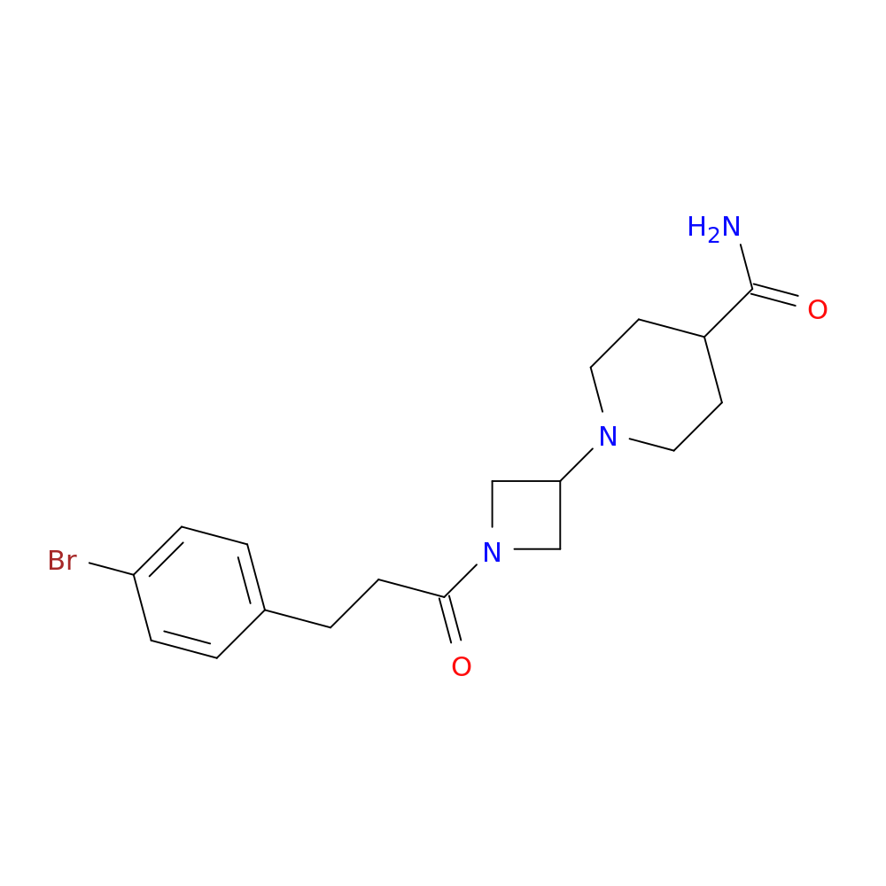 1-{1-[3-(4-bromophenyl)propanoyl]azetidin-3-yl}piperidine-4-carboxamide