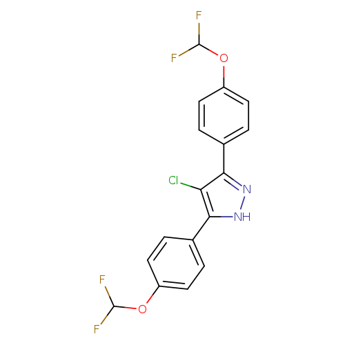 4-CHLORO-3,5-BIS[4-(DIFLUOROMETHOXY)PHENYL]-1H-PYRAZOLE