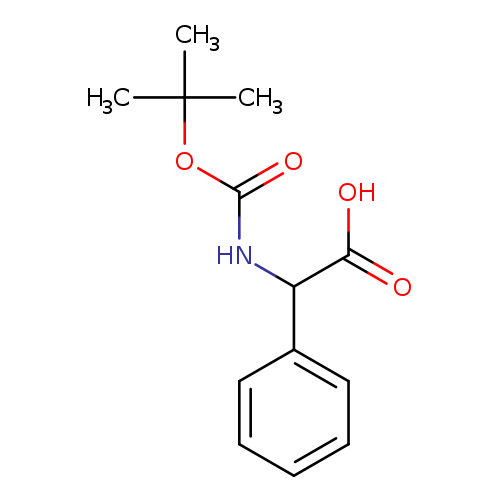 Benzeneacetic acid, a-[[(1,1-dimethylethoxy)carbonyl]amino]-