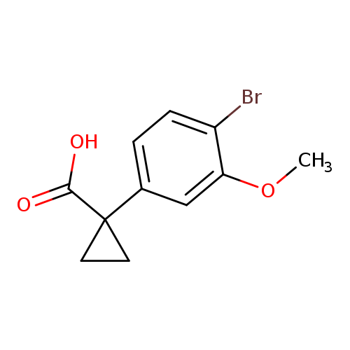 1-(4-Bromo-3-methoxyphenyl)cyclopropane-1-carboxylic acid