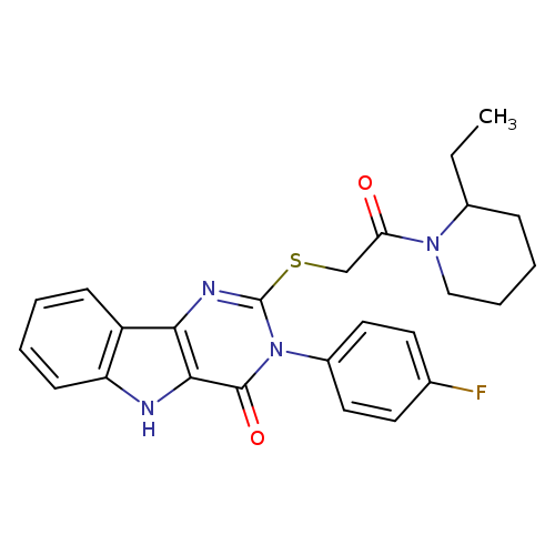 2-{[2-(2-ethylpiperidin-1-yl)-2-oxoethyl]sulfanyl}-3-(4-fluorophenyl)-3H,4H,5H-pyrimido[5,4-b]indol-4-one