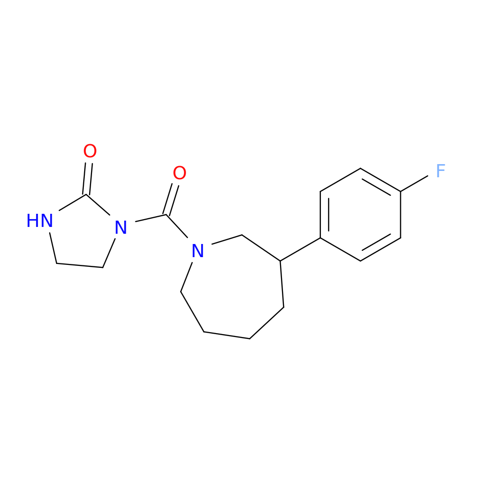 1-[3-(4-fluorophenyl)azepane-1-carbonyl]imidazolidin-2-one