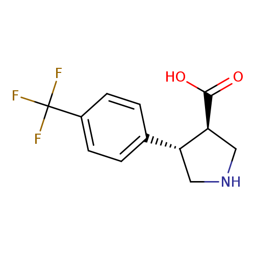 3-Pyrrolidinecarboxylic acid, 4-[4-(trifluoromethyl)phenyl]-, (3R,4S)-rel-