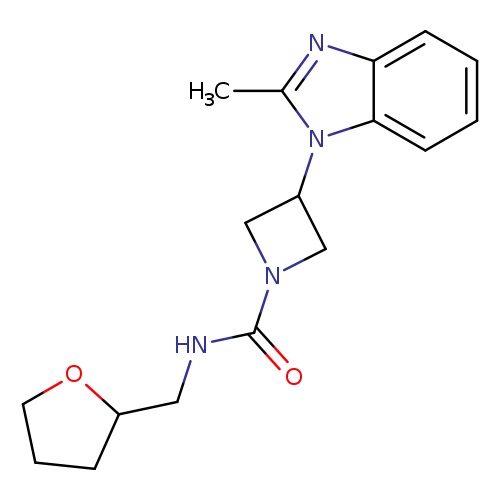 3-(2-methyl-1H-1,3-benzodiazol-1-yl)-N-[(oxolan-2-yl)methyl]azetidine-1-carboxamide