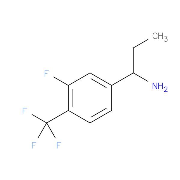 1-[3-Fluoro-4-(trifluoromethyl)phenyl]propylamine
