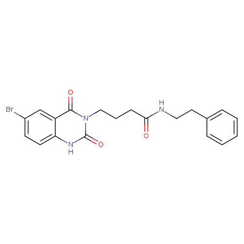 4-(6-bromo-2,4-dioxo-1,2,3,4-tetrahydroquinazolin-3-yl)-N-(2-phenylethyl)butanamide