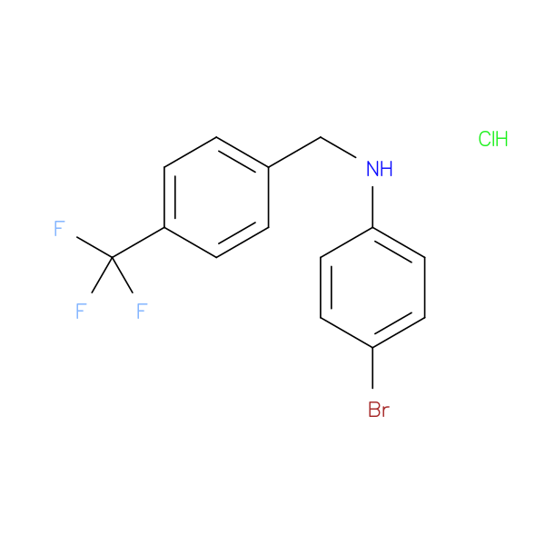 4-bromo-N-{[4-(trifluoromethyl)phenyl]methyl}aniline hydrochloride