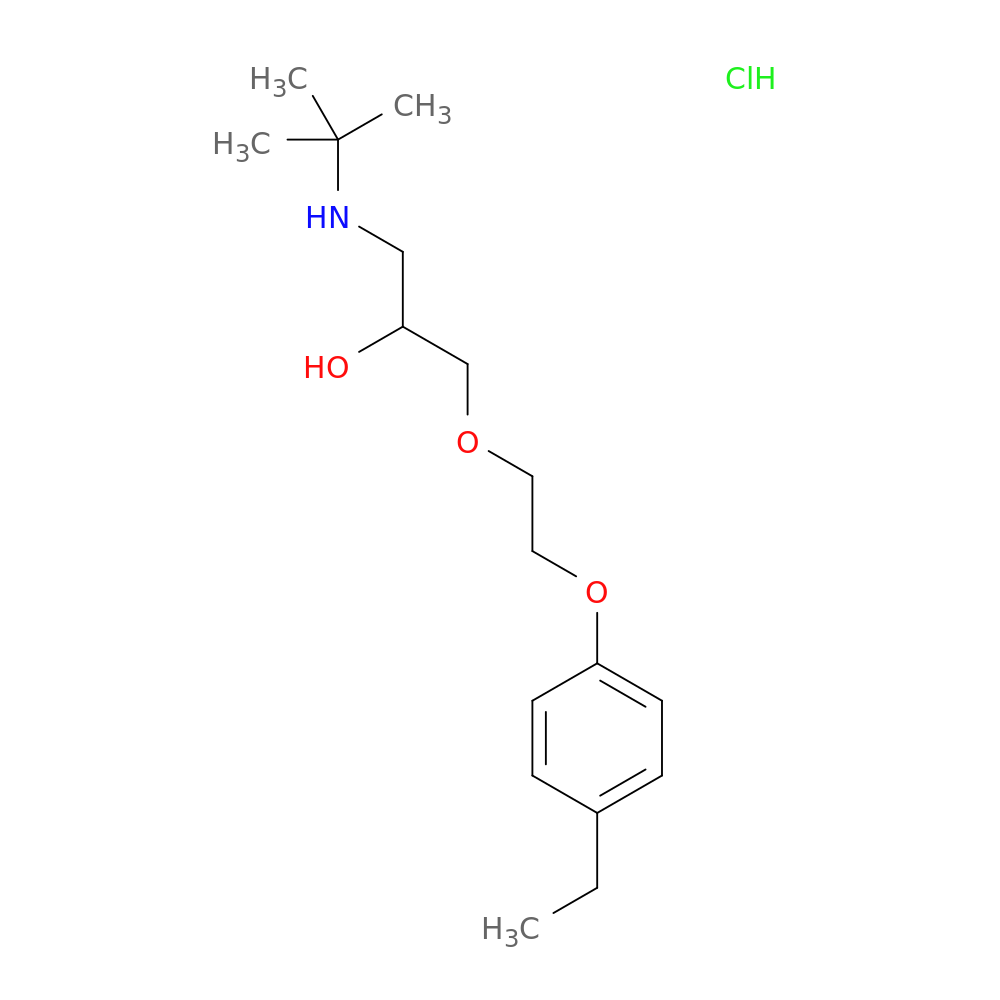 tert-butyl({3-[2-(4-ethylphenoxy)ethoxy]-2-hydroxypropyl})amine hydrochloride