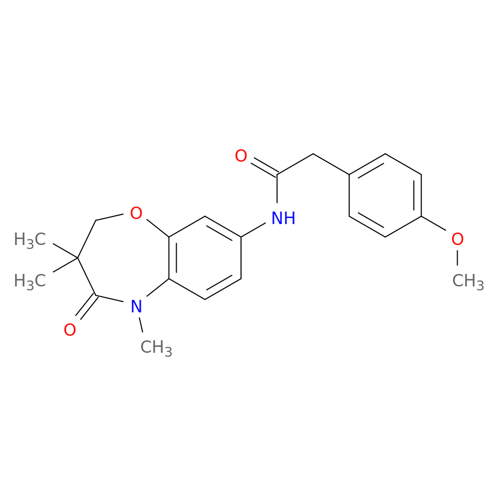 2-(4-methoxyphenyl)-N-(3,3,5-trimethyl-4-oxo-2,3,4,5-tetrahydro-1,5-benzoxazepin-8-yl)acetamide