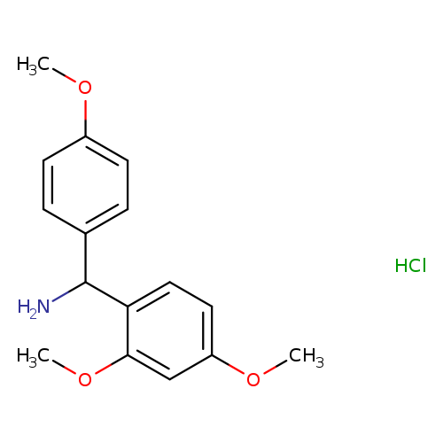 (2,4-dimethoxyphenyl)(4-methoxyphenyl)methanamine hydrochloride