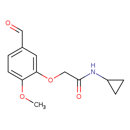 N-cyclopropyl-2-(5-formyl-2-methoxyphenoxy)acetamide