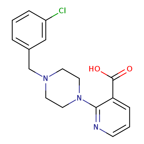 2-{4-[(3-chlorophenyl)methyl]piperazin-1-yl}pyridine-3-carboxylic acid