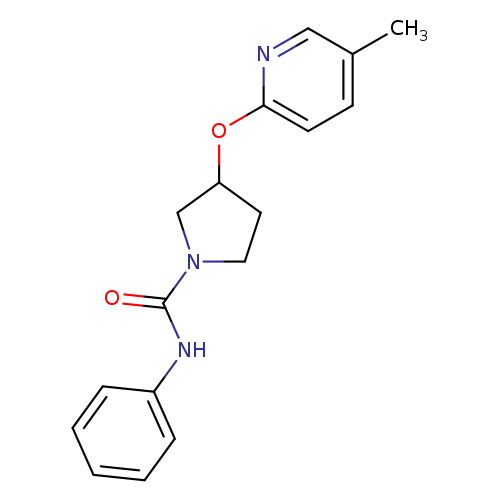 3-[(5-methylpyridin-2-yl)oxy]-N-phenylpyrrolidine-1-carboxamide