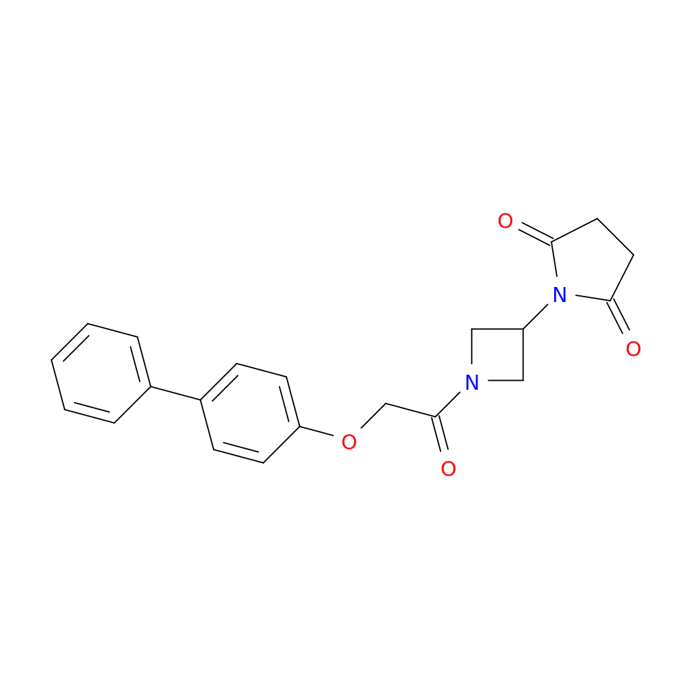 1-[1-(2-{[1,1'-biphenyl]-4-yloxy}acetyl)azetidin-3-yl]pyrrolidine-2,5-dione