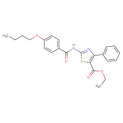 ethyl 2-(4-butoxybenzamido)-4-phenyl-1,3-thiazole-5-carboxylate